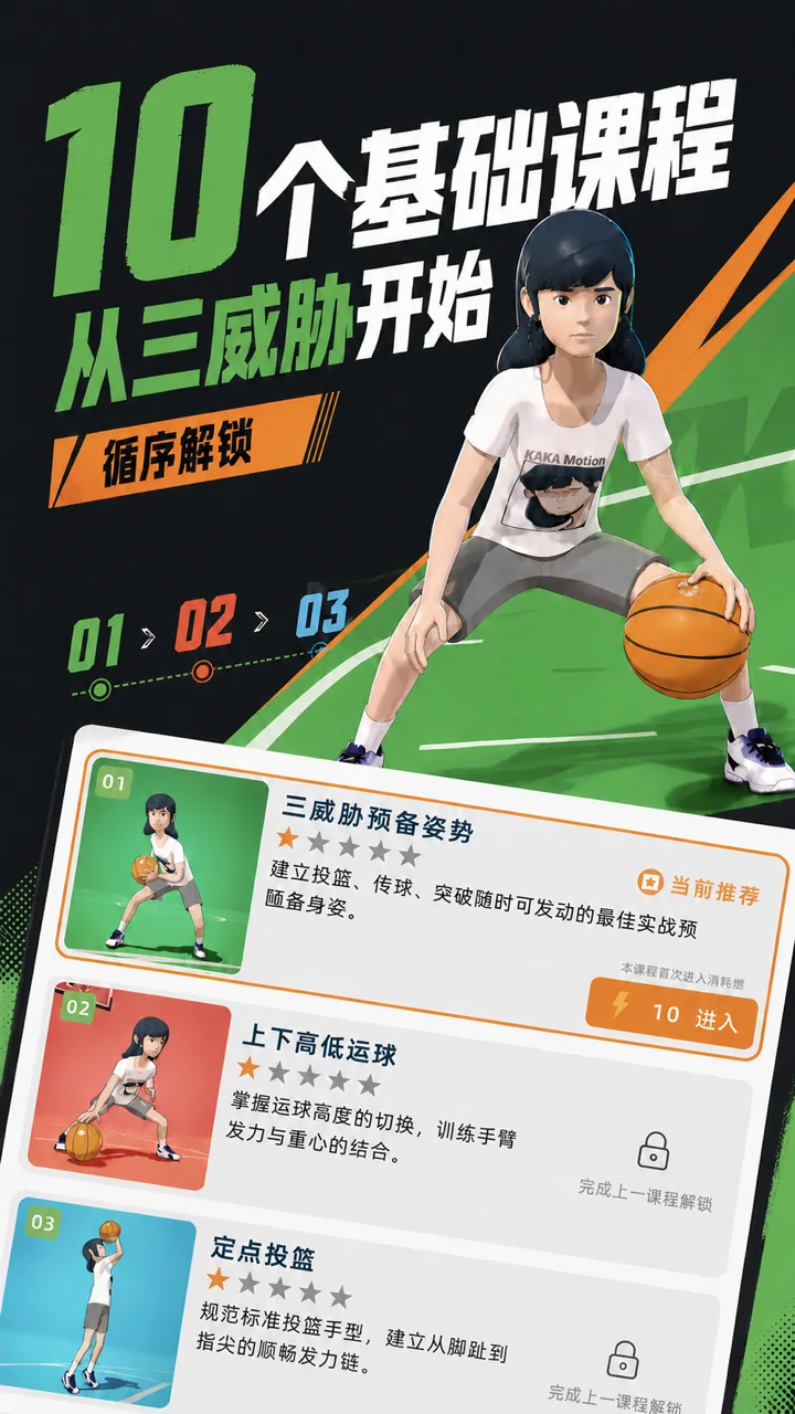 基础篮球课程列表